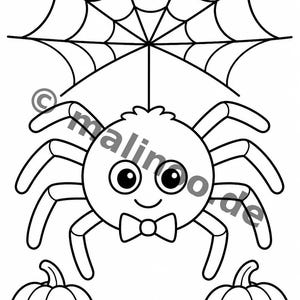Halloween coloring pages for children – a quiet activity for rainy days at home – 100 coloring pages (PDF) E1 image 10