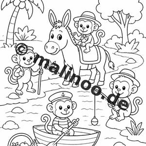 Donkey Activity Book for Children – 100 Puzzle and Activity Pages – Printed + Loose E1/B1 (DIN-A4) – Gift, Activity, Advent Calendar image 5