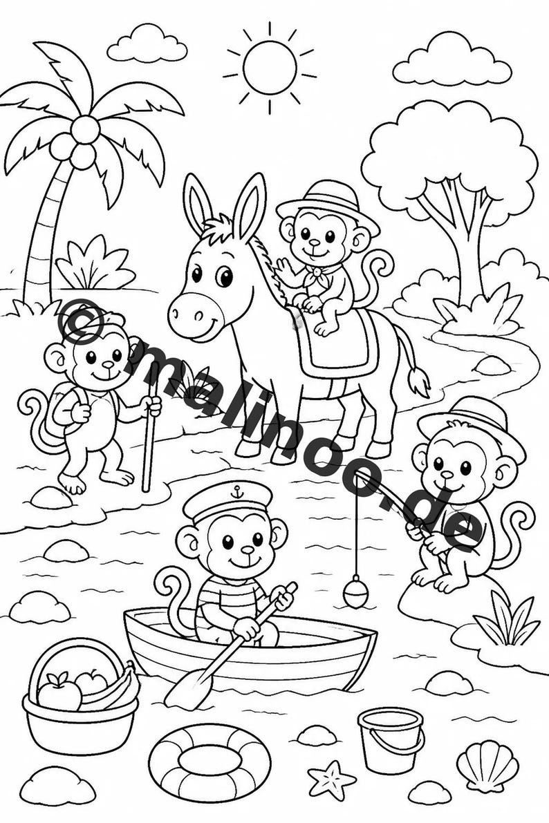 Donkey Activity Book for Children – 100 Puzzle and Activity Pages – Printed + Loose E1/B1 (DIN-A4) – Gift, Activity, Advent Calendar image 5