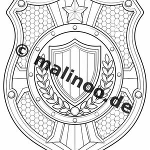 Politie kleurboek PDF download digitaal – 50 kleurplaten voor kinderen – Deel 2 Editie 1 (DIN-A4) afbeelding 12