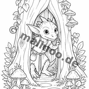 100 goblin coloring pages for ages 6 and up – a fun way to beat boredom on rainy days – coloring templates (PDF) E5 image 5