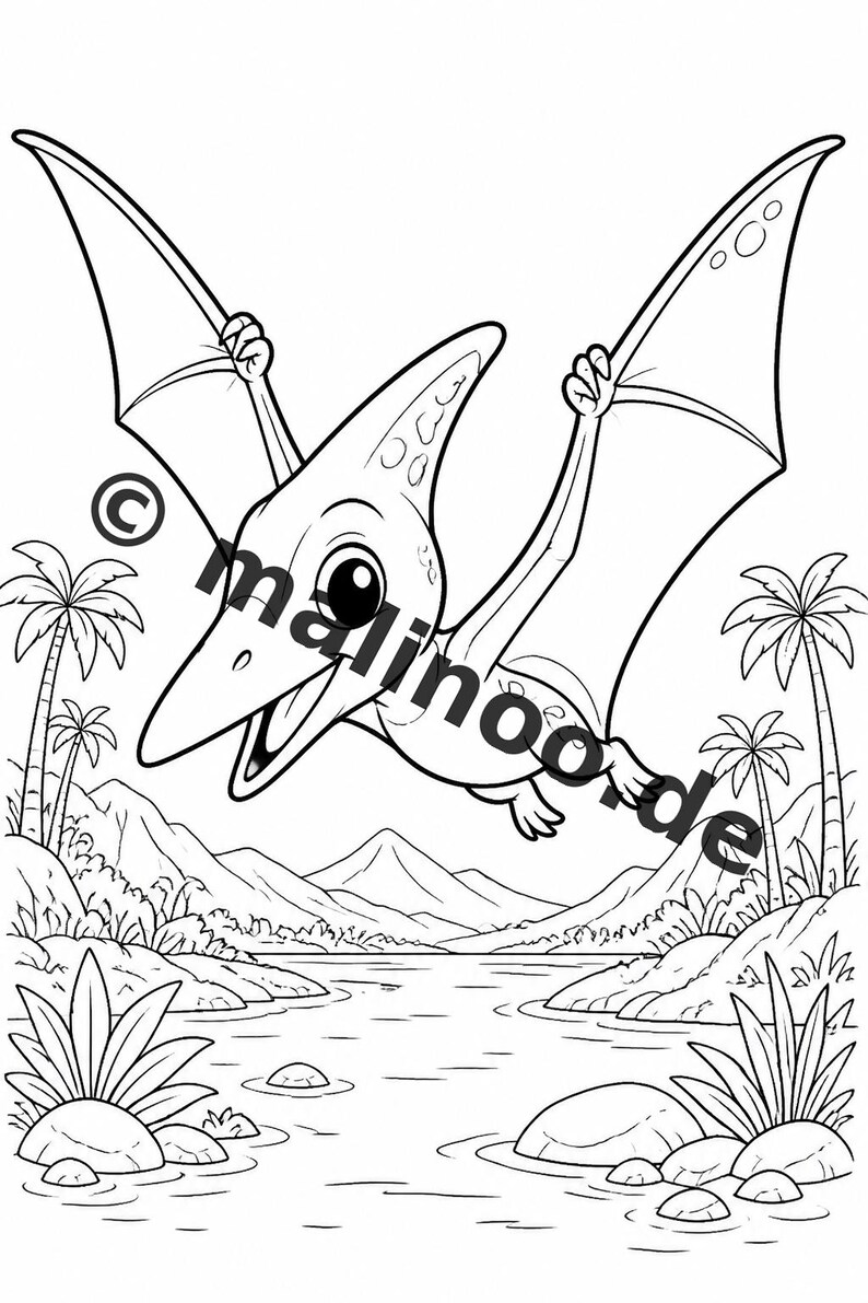 20 Baby Dinosaur Colors for Ages 8 and Up – Gift for Grandchildren, Godchildren, Nieces and Nephews – Printable Coloring Book (PDF) E4/B1 image 12