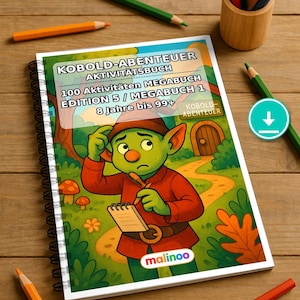 Kobold-Abenteuer Aktivitätsbuch PDF Download digital – 100 Rätsel- und Aktivitätsseiten für Kinder – MEGABUCH 01 Edition 1 (DIN-A4)