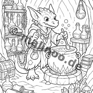 Goblin Coloring Book for Children – Gift Idea for Grandchildren and Godchildren – 100 Coloring Pages (DIN A4) E4 image 7