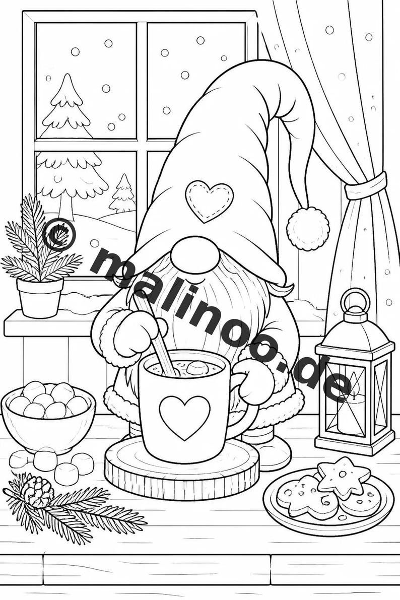 Wichtel Malbuch PDF Download digital – 100 Ausmalbilder für Kinder – MEGABUCH 01 Edition 1 (DIN-A4) image 10