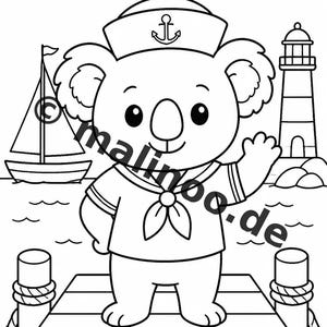 コアラの子供向けアクティビティブック – パズルとアクティビティページ100ページ – 印刷済み＋バラバラ E1/B1 (DIN A4) – ギフト、アクティビティ、アドベントカレンダー 画像 6