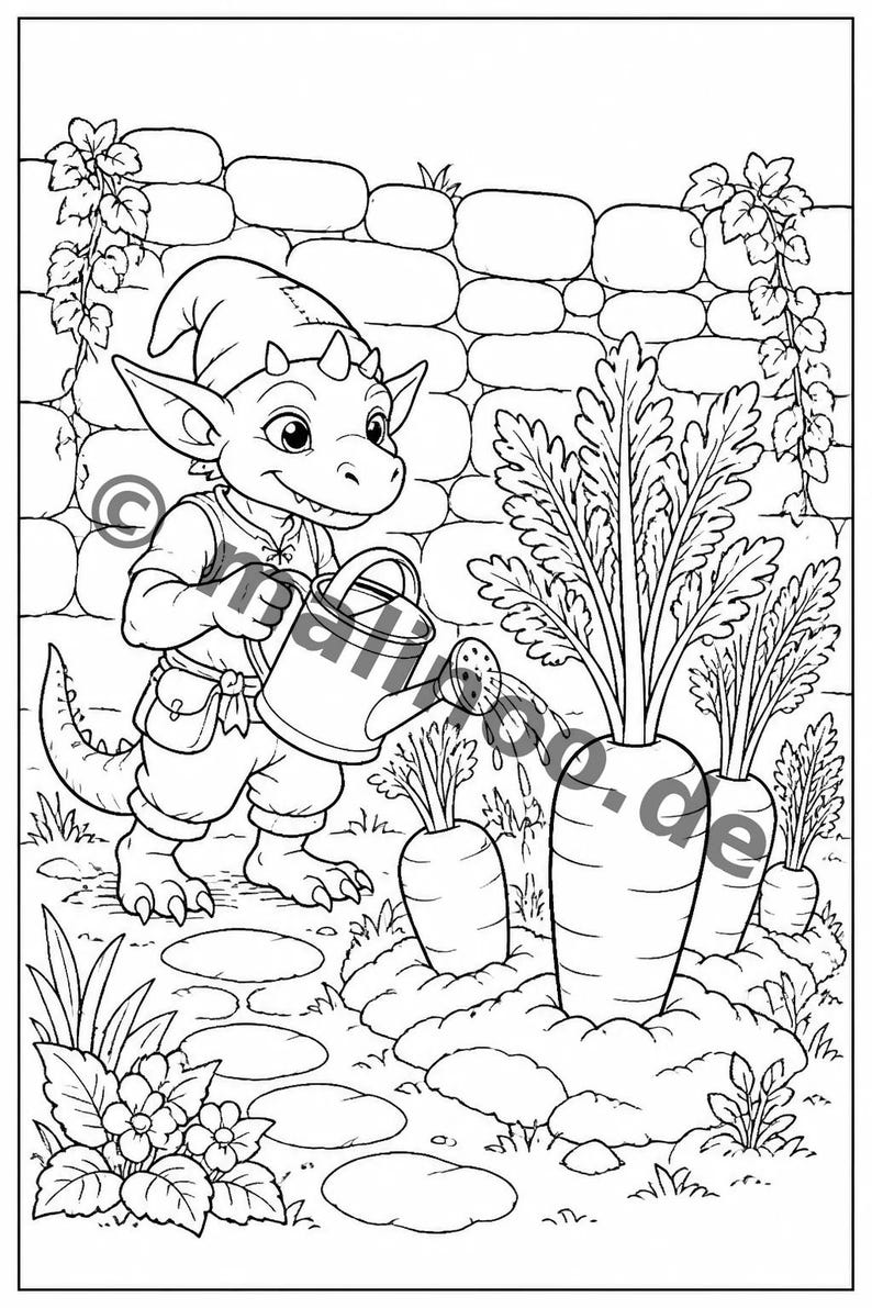 Libro para colorear de duendes para niños de 6 años en adelante: 100 dibujos para colorear: un momento creativo sin pantallas (DIN A4) E5 imagen 9