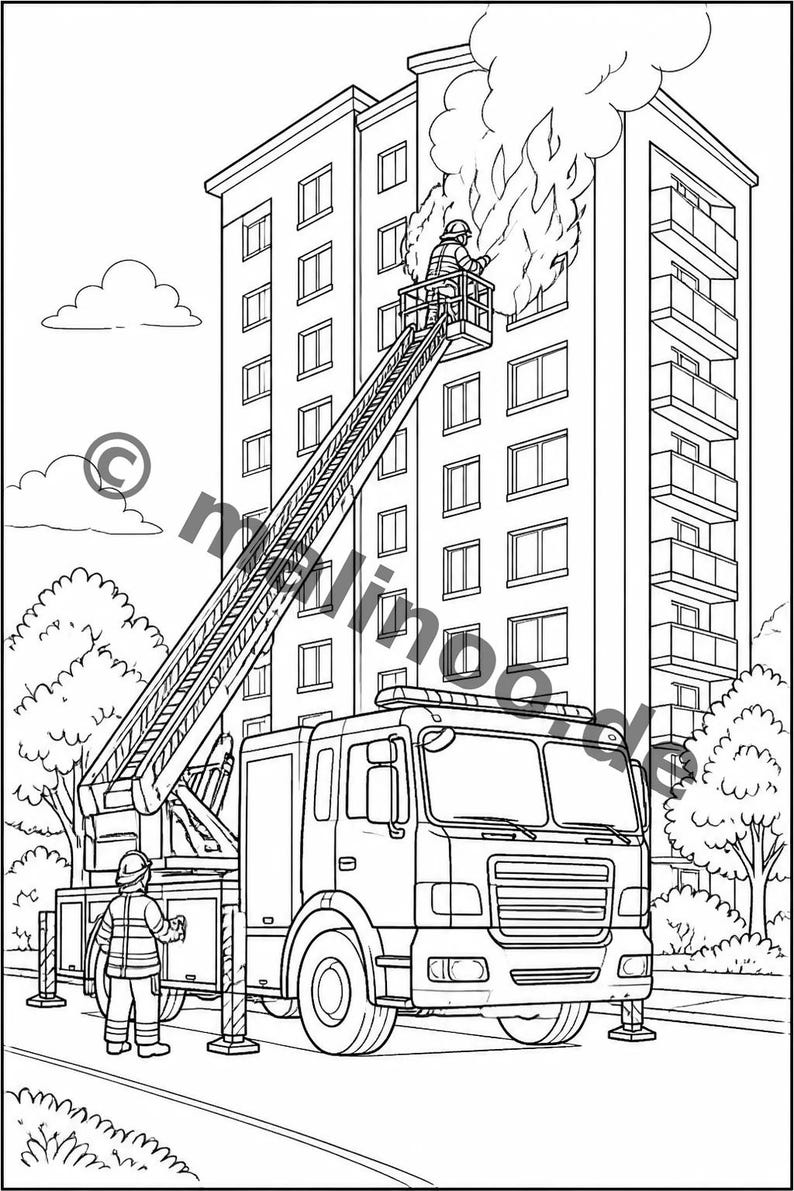 Fire Coloring Book for Ages 8 and Up – 100 Pictures to Color – Gift Idea for Children Ages 8 and Up (DIN A4) E1 image 11