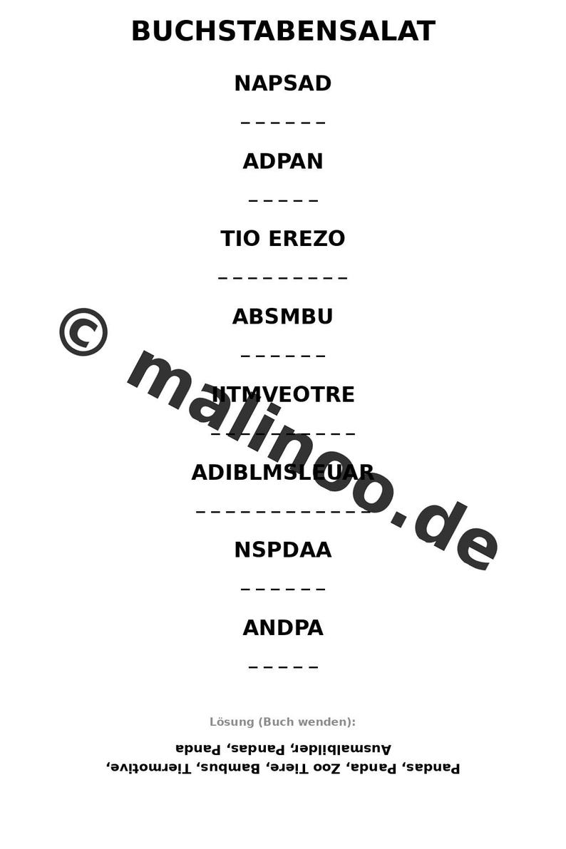 Panda's Aktivitätsbuch Kinder – 100 Rätsel- und Aktivitätsseiten – gedruckt+lose E1/B1 (DIN-A4) – Geschenk, Beschäftigung, Adventskalender Bild 10