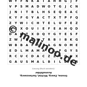 Kabouteractiviteitenboek voor kinderen – 100 puzzel- en activiteitenpagina's – PDF-download E1/B1 (DIN-A4) – Cadeau, Activiteitenboek afbeelding 11