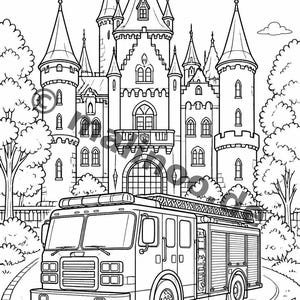 Fire Coloring Book for Ages 8 and Up – 100 Pictures to Color – Gift Idea for Children Ages 8 and Up (DIN A4) E1 image 16