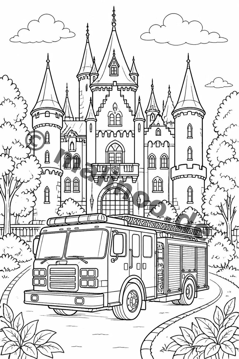Fire Coloring Book for Ages 8 and Up – 100 Pictures to Color – Gift Idea for Children Ages 8 and Up (DIN A4) E1 image 16