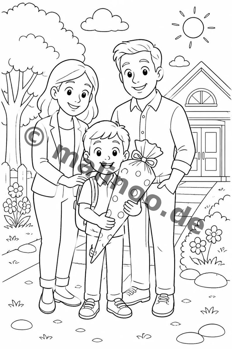 My First Day of School Puzzle Book for Children – for all children who love My First Day of School – 100 puzzle and activity pages (PDF) E1 image 3