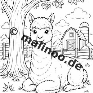 Bauernhof Malbuch PDF Download digital – 20 Ausmalbilder für Kinder – Buch 01 Edition 1 (DIN-A4) Bild 19