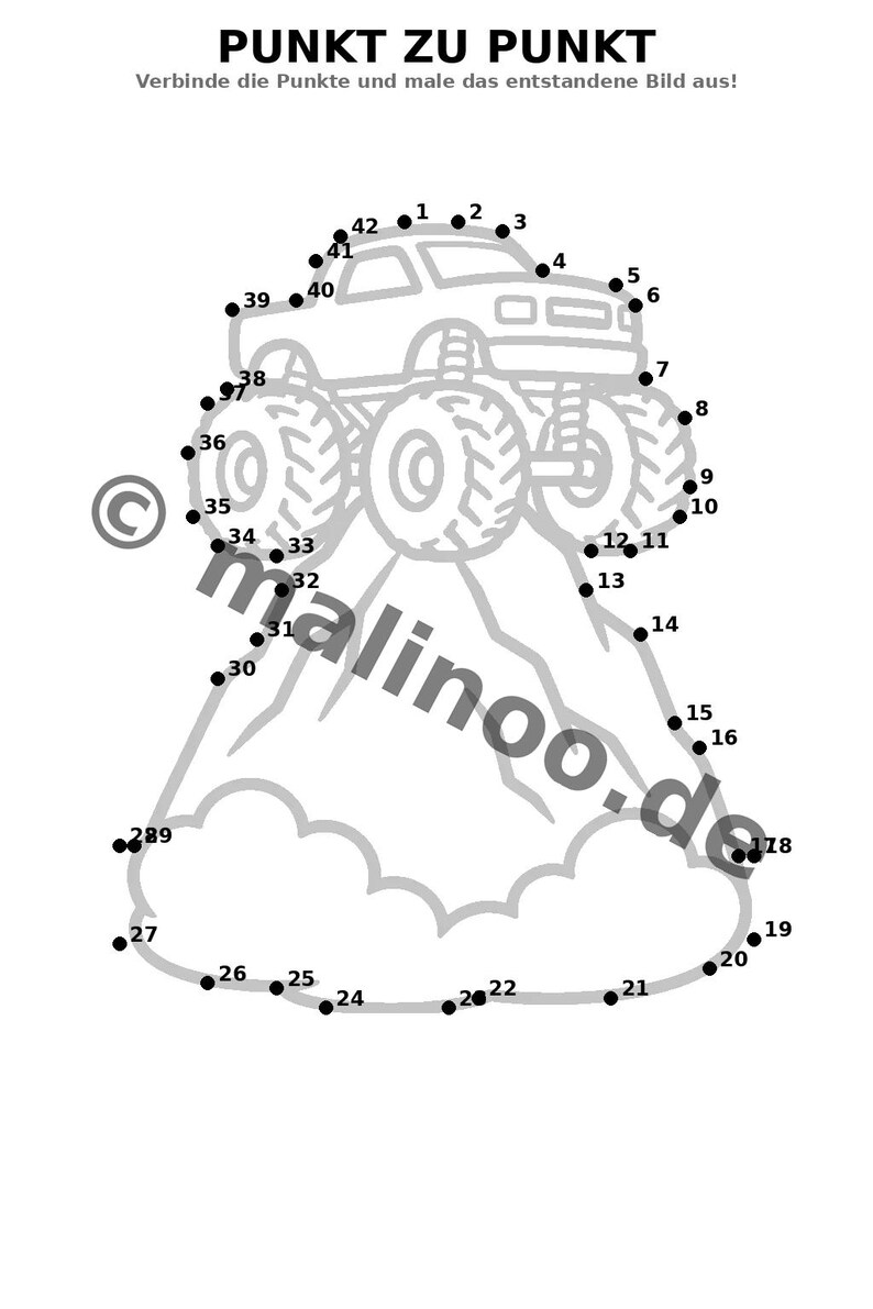 Monster Trucks Aktivitätsbuch Kinder – 100 Rätsel- & Aktivitätsseiten – gebunden oder lose, Edition 02 (DIN-A4) – Geschenk, Beschäftigung imagem 15