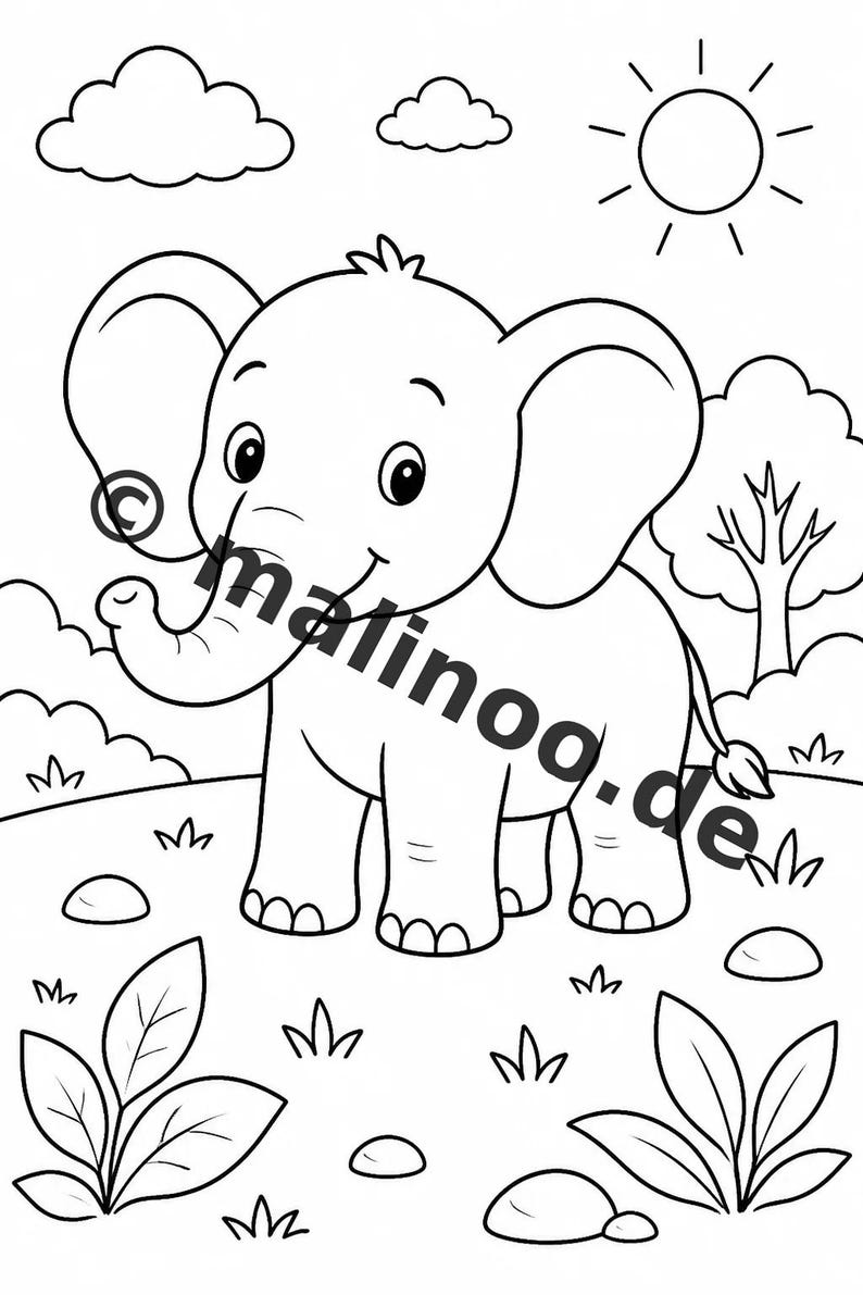 Elefanten Aktivitätsbuch PDF Download digital – 100 Rätsel- und Aktivitätsseiten für Kinder – MEGABUCH 01 Edition 1 (DIN-A4) Bild 3