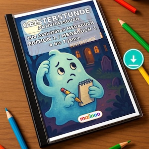 100 Ghost Hour Puzzles for Ages 4 and Up – Activities to Beat Boredom on Rainy Days – Activity Sheets (PDF) E1 image 1