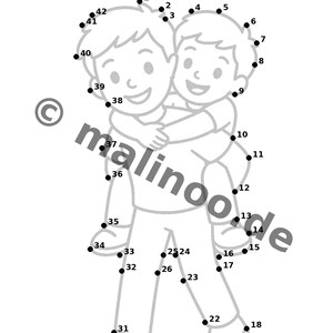 Großer Bruder Beschäftigungsblätter für Kinder – Beschäftigung gegen Langeweile an Regentagen – 20 Rätsel- und Aktivitätsseiten (PDF) E1/B1 Bild 9