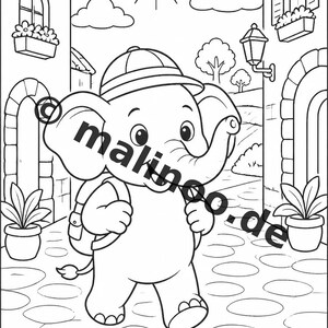Elephant Activity Book for Children – 100 Puzzle and Activity Pages – Printed + Loose E1/B1 (DIN A4) – Gift, Activity, Advent Calendar image 4