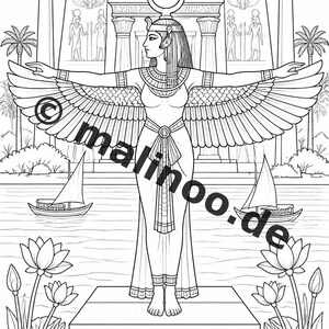 Egypt Coloring Book PDF Download digital – 20 coloring pages for children – Book 03 Edition 1 (DIN-A4) image 4