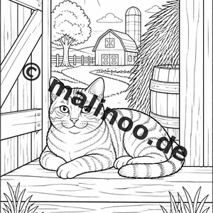 Livro de colorir Fazenda PDF para download digital – 20 páginas para colorir para crianças – Livro 01 Edição 1 (DIN-A4) imagem 17