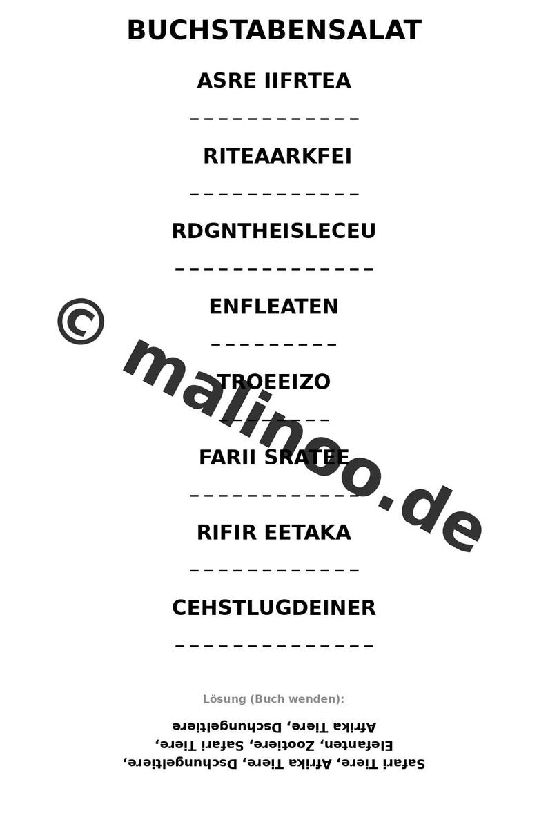 Elefanten Aktivitätsbuch PDF Download digital – 100 Rätsel- und Aktivitätsseiten für Kinder – MEGABUCH 01 Edition 1 (DIN-A4) Bild 7