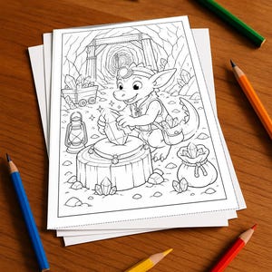 Kobolde kreatives Malbuch ab 6 Jahren – 100 Bilder zum Ausmalen – Geschenkidee für Enkelkinder und Patenkinder (DIN-A4) E3 immagine 2