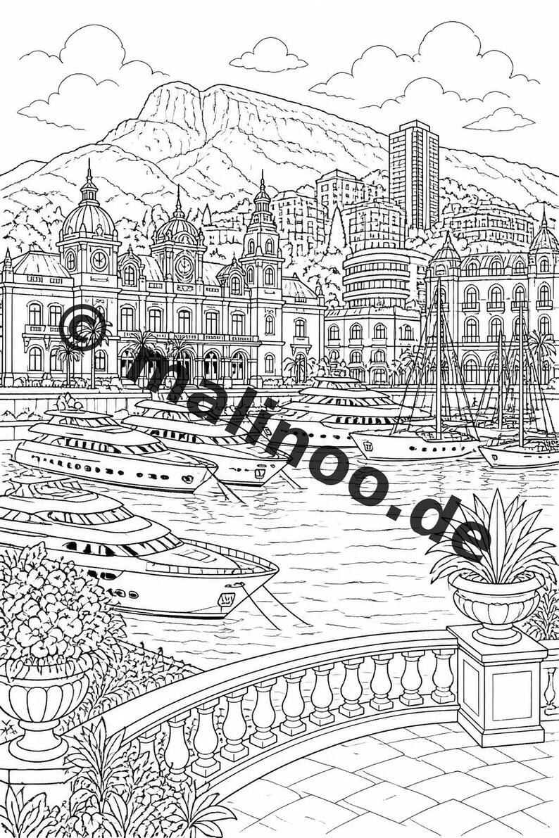 Europa Malbuch Kinder – 20 Ausmalbilder – PDF Download E1/B1 (DIN-A4) – Mitgebsel, Geschenk, Kindergeburtstag, Gastgeschenk Bild 12