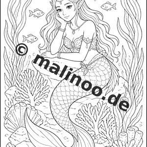 Children's table for weddings, baptisms and communions: Elf coloring book as a PDF with 100 coloring pages E2 image 11