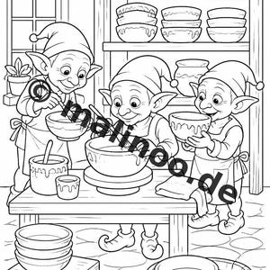 Present till små älvfantaster: Kreativ målarbok med älvor och 100 målarbilder (PDF) E2 bild 10