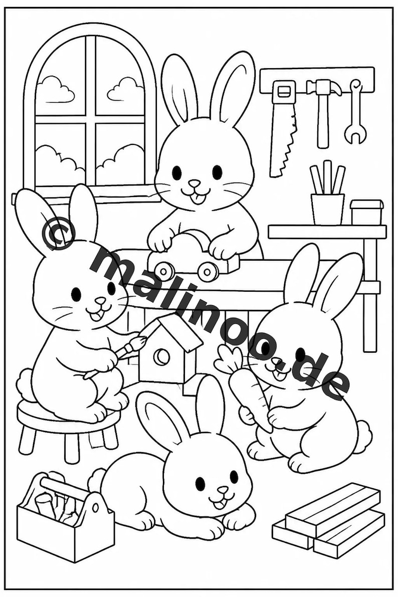 Activity sheets about rabbits for children aged 8 and up – party favors and goody bags for children's birthdays – 100 pages (PDF) E1 image 8