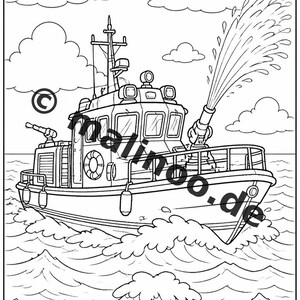 Feuer Malbuch Kinder – 20 Ausmalbilder – PDF Download E1/B3 (DIN-A4) – Mitgebsel, Geschenk, Kindergeburtstag, Gastgeschenk Bild 9
