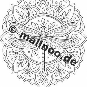 Mandalas Coloring Book for Kids – 50 Coloring Pages – PDF Download E1/B1 (DIN-A4) – Gift, Travel Activity, Birthday, Activity image 5