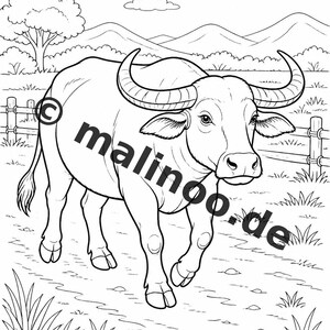 Bauernhof Malbuch PDF Download digital – 50 Ausmalbilder für Kinder – Band 01 Edition 1 (DIN-A4) Bild 20