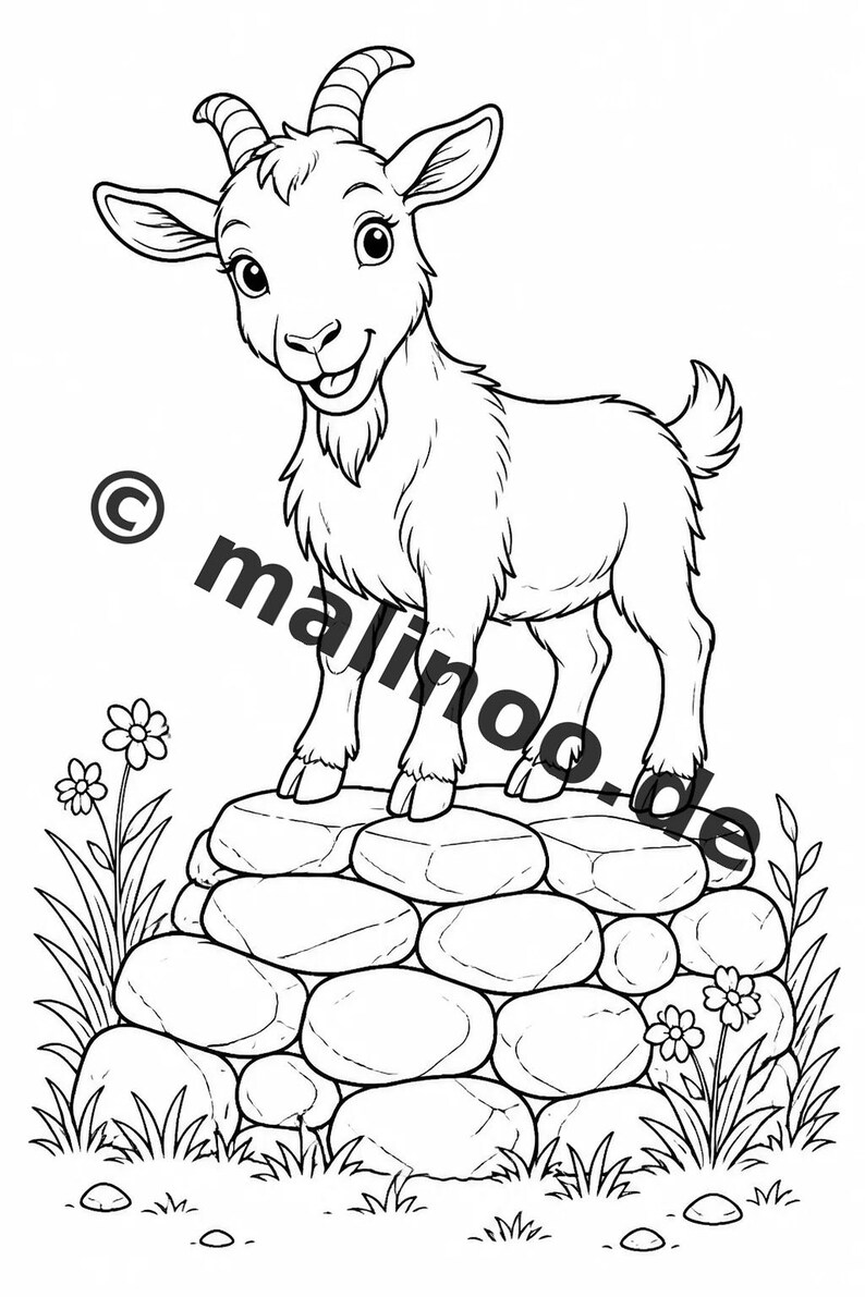 Farm Coloring Book PDF Download Digital – 100 Coloring Pages for Children – MEGA BOOK 01 Edition 1 (DIN A4) image 11
