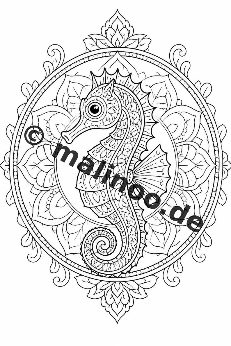 Mandala målarbok PDF nedladdning digitalt – 50 målarbilder för barn – Volym 3 Utgåva 1 (DIN-A4) bild 11