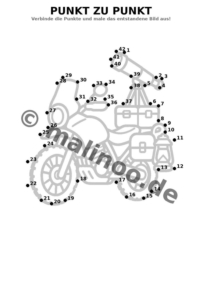 Motorcycle Activity Book for Children – 100 Puzzle & Activity Pages – Bound or Loose, Edition 02 (DIN A4) – Gift, Activity image 15
