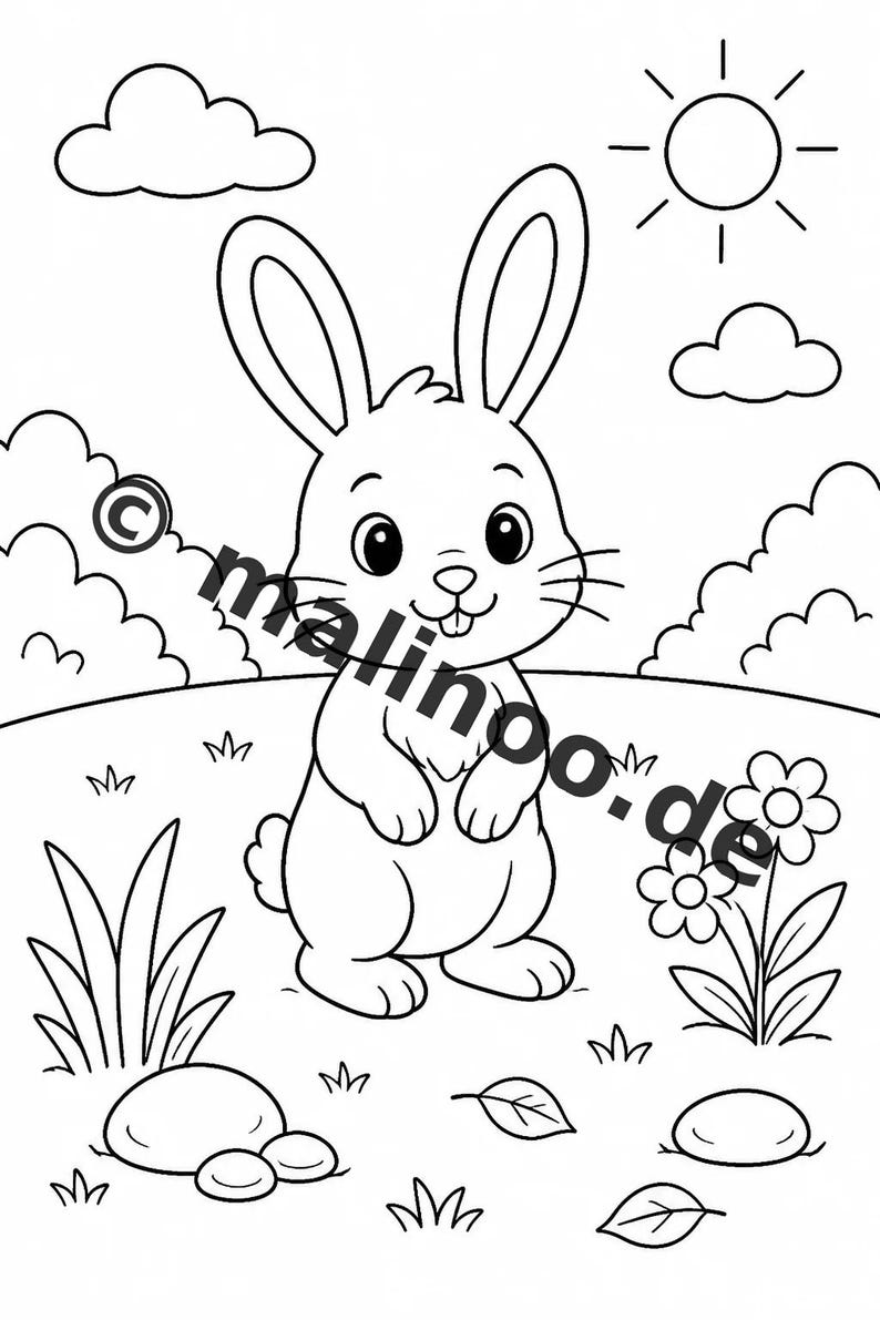 Beschäftigung für Kita- und Vorschulkinder: Hasen Rätselblätter zum Ausdrucken mit 100 Rätsel- und Aktivitätsseiten (PDF) E1 Bild 3
