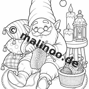 Wichtel Malbuch PDF Download digital – 100 Ausmalbilder für Kinder – MEGABUCH 01 Edition 1 (DIN-A4) image 4