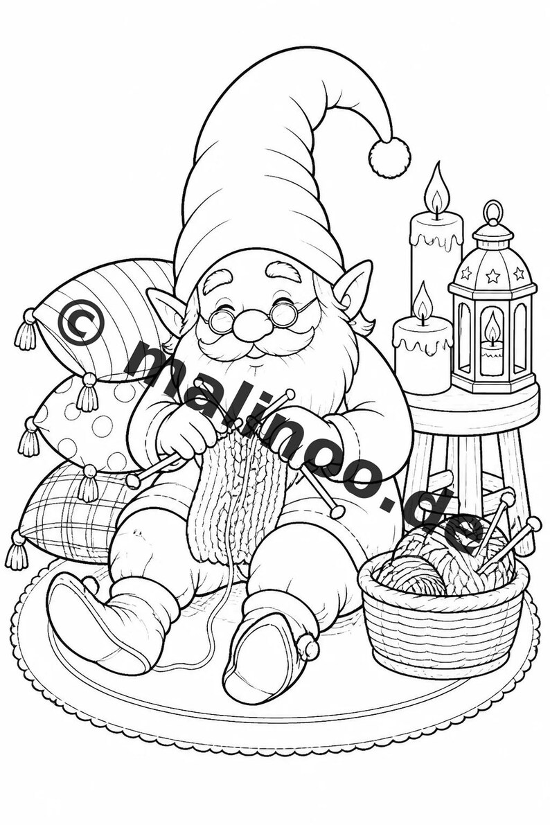 Wichtel Malbuch PDF Download digital – 100 Ausmalbilder für Kinder – MEGABUCH 01 Edition 1 (DIN-A4) image 4
