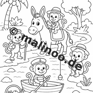 Donkey Activity Book for Children – 100 Puzzle and Activity Pages – Printed + Loose E1/B1 (DIN-A4) – Gift, Activity, Advent Calendar image 5
