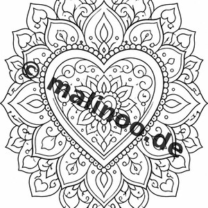 Mandalas Coloring Book for Kids – 50 Coloring Pages – PDF Download E1/B1 (DIN-A4) – Gift, Travel Activity, Birthday, Activity image 14