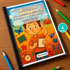 My First Day of School Puzzle Book for Children – for all children who love My First Day of School – 100 puzzle and activity pages (PDF) E1 image 1
