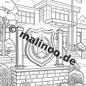 Politie kleurboek PDF download digitaal – 50 kleurplaten voor kinderen – Deel 2 Editie 1 (DIN-A4) afbeelding 10