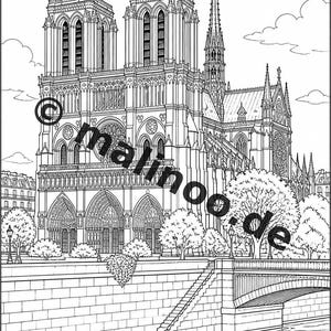 Livre de coloriage Europe pour enfants – 20 pages à colorier – Téléchargement PDF E1/B2 (DIN-A4) – Cadeau d'invité, souvenir de fête d'anniversaire d'enfant image 10