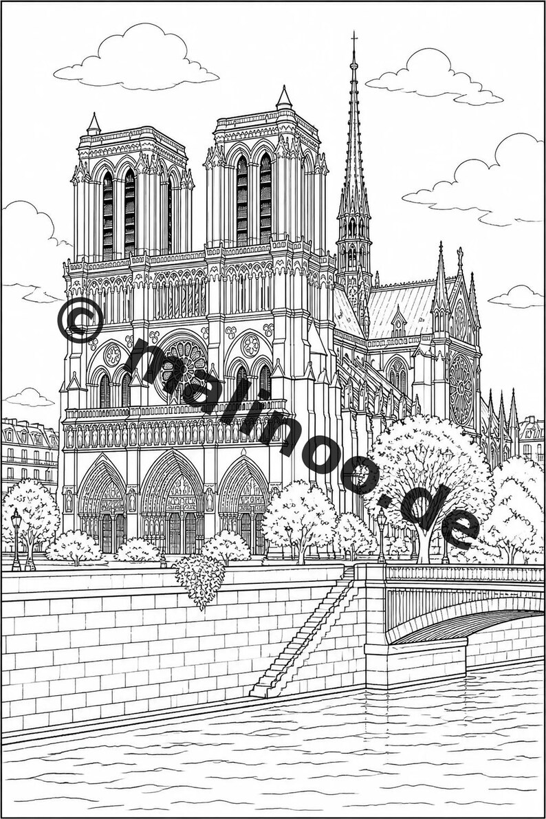 Livre de coloriage Europe pour enfants – 20 pages à colorier – Téléchargement PDF E1/B2 (DIN-A4) – Cadeau d'invité, souvenir de fête d'anniversaire d'enfant image 10