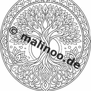 Mandala Coloring Book PDF Download Digital – 20 Coloring Pages for Children – Book 03 Edition 1 (DIN-A4) image 15