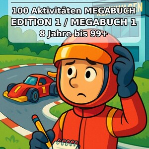 Raceauto-puzzelboek voor kinderen om te printen – Activiteiten om verveling op regenachtige dagen te verdrijven – 100 puzzel- en activiteitenpagina's (PDF) E1 afbeelding 2