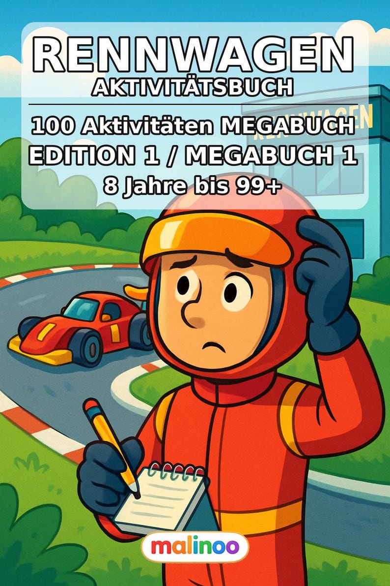 Raceauto-puzzelboek voor kinderen om te printen – Activiteiten om verveling op regenachtige dagen te verdrijven – 100 puzzel- en activiteitenpagina's (PDF) E1 afbeelding 2