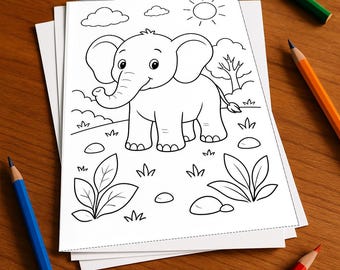 Elefanten Aktivitätsbuch Kinder – 100 Rätsel- und Aktivitätsseiten – gedruckt+lose E1/B1 (DIN-A4) – Geschenk, Beschäftigung, Adventskalender